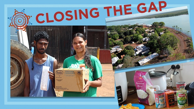 first nations remote communities with groceries and closing the gap logo