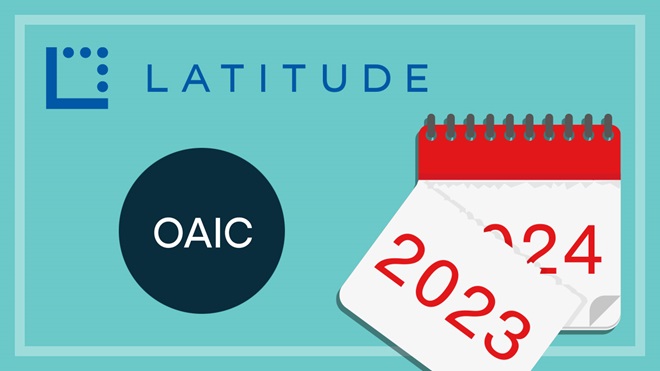 latitude and oaic logos and calendars for 2023 and 2024
