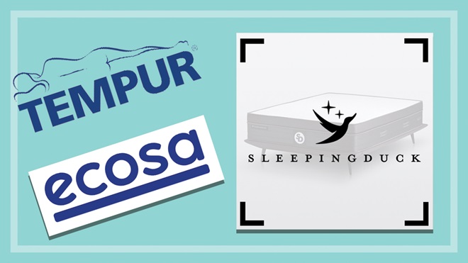 tempur ecosa and sleeping duck logos