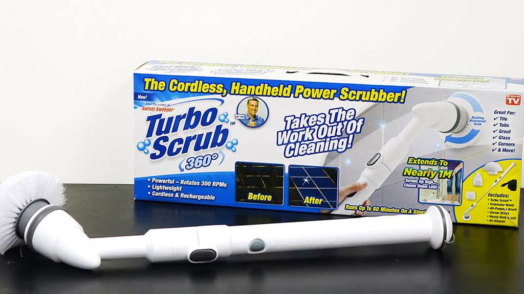 Turbo Scrub 360 Cordless Power Scrubber - 3 Brush Heads