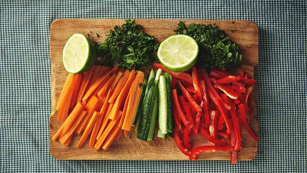 Supermarket precut fresh vegetables CHOICE