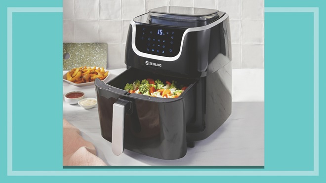 aldi air fryer green background