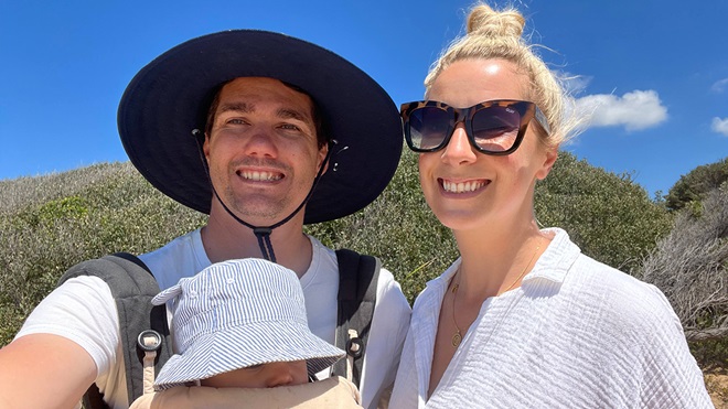 adele and alex at the beach