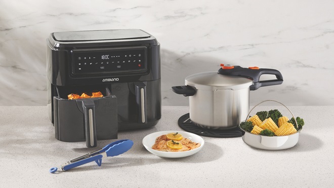 crofton dual basket air fryer with pressure cooker