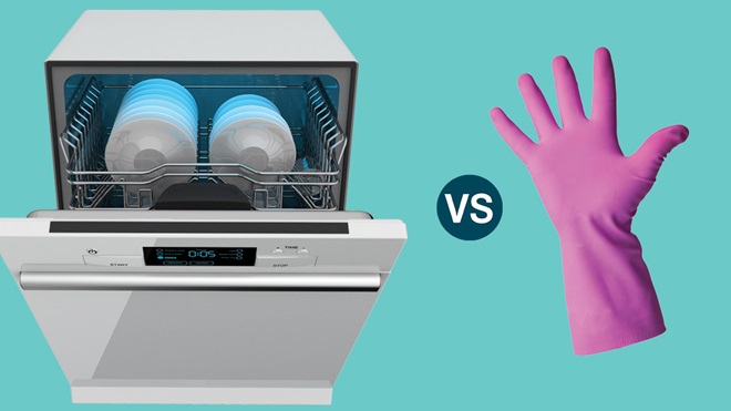 A dishwasher uses less water than washing dishes by hand - Reviewed