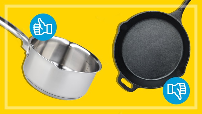 saucepan and cast iron things you can and cant put in the dishwasher