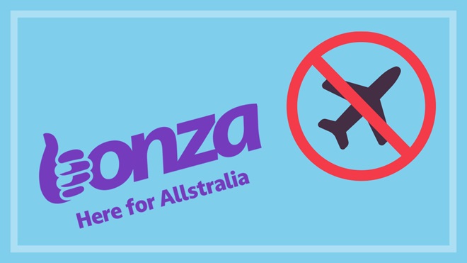 bonza_airlines_logo_and_cancelled_flights_graphic