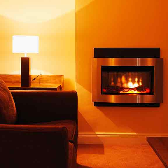 flame effect heater loungeroom square