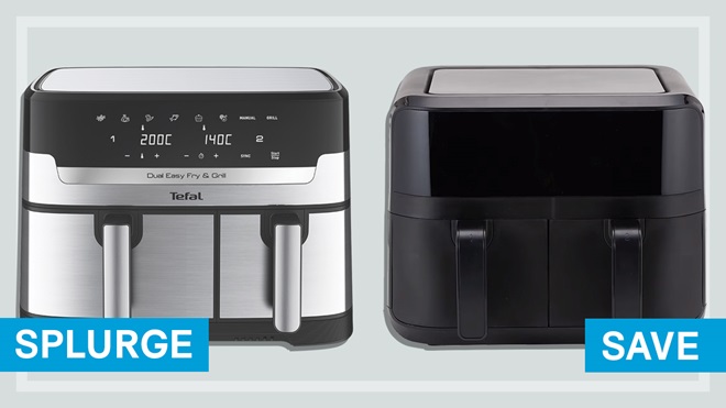 splurge vs save airfryers tefal dual vs anko twin